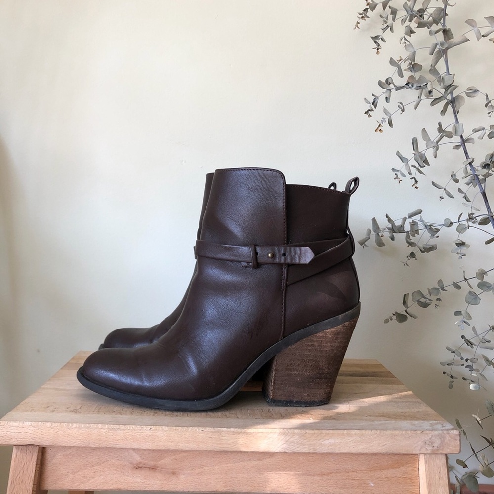 Lucky brand leather booties!
